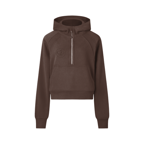 Cropped Half-Zip Hoodie