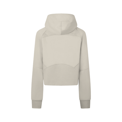 Cropped Zip-Through Hoodie
