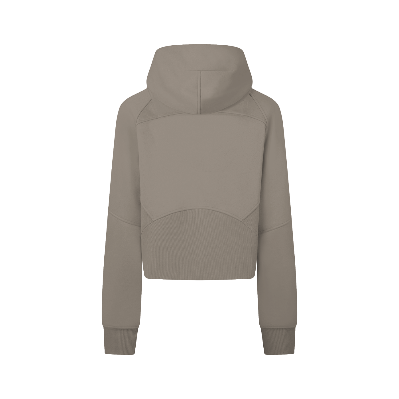 Cropped Zip-Through Hoodie